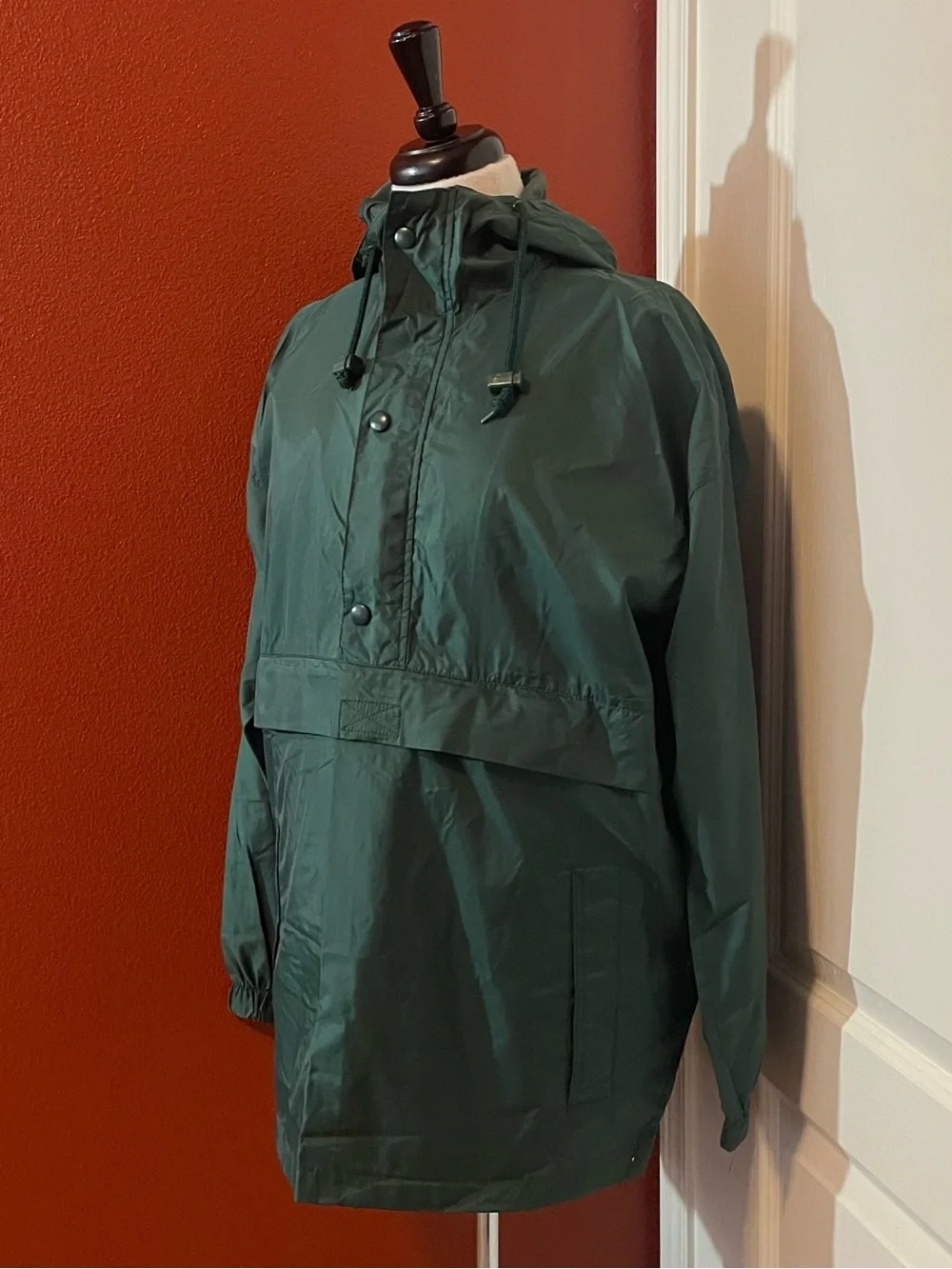 J Crew Men’s Vintage 90’s Green Nylon Pullover Anorak Utility Gorpcore Jacket
